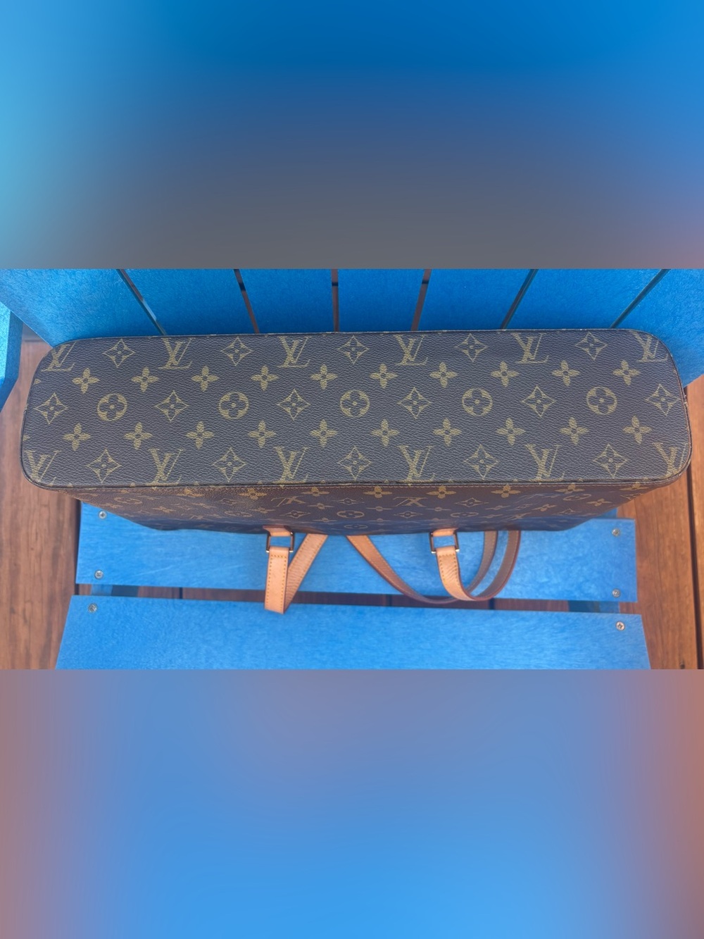 LV Monogram Canvas Tote in Brown and Natural Vachetta - Picture 3 of 16